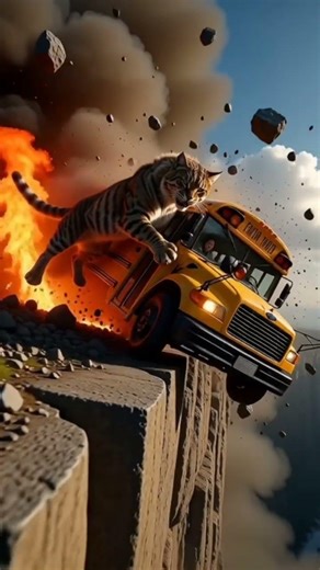 👉 “Heroes Don’t Always Wear Capes 🐾When the World Exploded… a Cat Became the Hero 🐱🔥”#Animal rescue