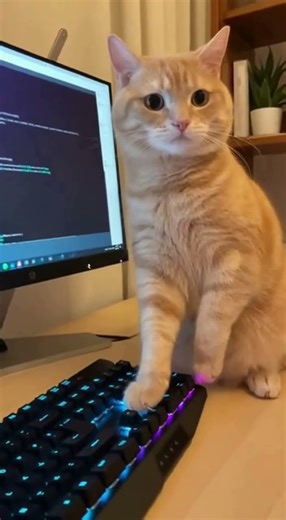 Caught My Cat USING THE COMPUTER… What Is This?!10 #cat #funnycat #caughtoncamera #viralshorts #cute