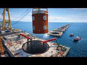OFFSHORE MEGA CONSTRUCTION PROJECTS: Underwater piles in brutal currents! Construction Documentary