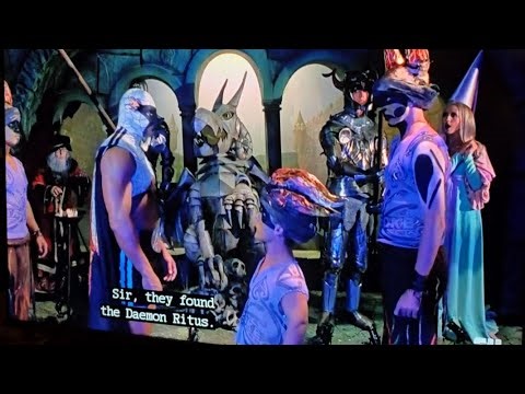 The Gang leaving the castle 2002