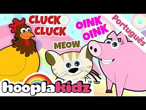 Sounds of Animals | Geräusche von Tiere| Kinderreime für Kinder HooplaKidz Deutsch