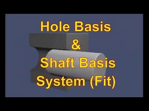 Fits - Hole Basis System and Shaft Basis System