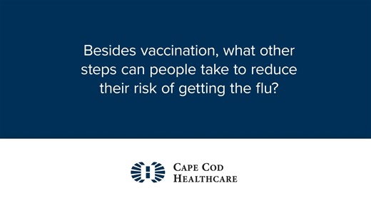 Cold and flu season is here, but there are simple steps you can take to stay healthy and protect those around you. CCHC chief medical officer Dr. William Agel shares practical ways to lower your risk—like washing your hands frequently and staying home when you’re not feeling well. Learn more and schedule a vaccination appointment: www.capecodhealth.org/flu #FluPrevention #FluSeason | Cape Cod Healthcare | Facebook
