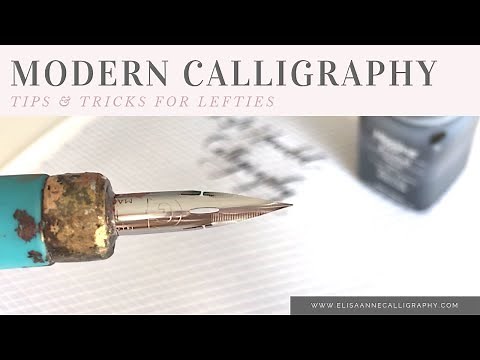 Modern Calligraphy Tips & Tricks || Left Handed