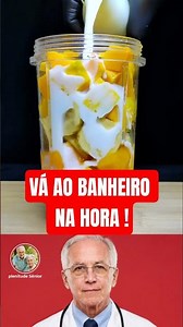 The "Golden Broom" That Unblocks Constipated Bowels on the Same Day 🥭🍌 #drlairribeiro #homeremedy