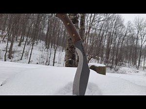 My Bushcraft Knife!! condor heavy duty kukri ‪@TakinShotsSlingshots‬
