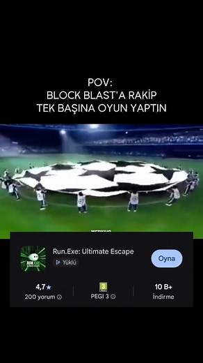 Yerli ve Milli Run.Exe: Block Blast ile Şampiyonlar Ligi