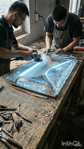 Futuristic LED Crystal Luxury Table Build | Stunning Resin Glow Centerpiece ✨