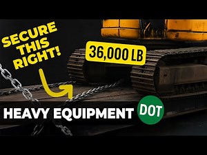 How to Secure a 36,000 lb Excavator | DOT-Compliant Heavy Equipment Securement