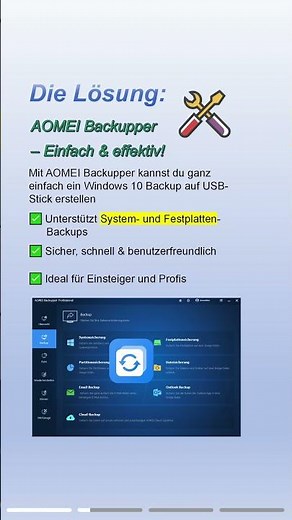 🔐 Windows 10 Systemabbild auf USB-Stick erstellen – so geht’s in 1 Minute!