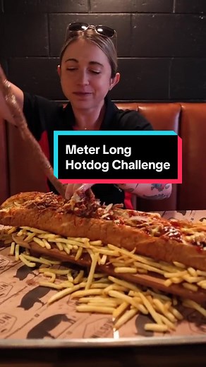 Randy Takes on the Undefeated Long Dog Challenge and Devours a 1-Meter Hot Dog!