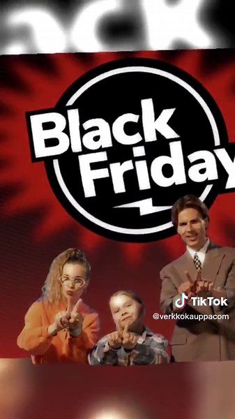 Tällä energialla Black Friday -päätarjousten kimppuun! 🕺 Päätarjoukset julkaistaan torstaina 24.11. klo 21 ja ne ovat voimassa sunnuntaihin saakka tai niin kauan, kun tarjouserää riittää.