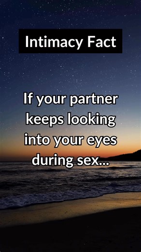If your partner keeps looking into your eyes during s*x… #reelschallengereelschallengereelschallengereelschallenge #reelschallenge #reelsvideoシ #reelsfypシ #reelsviralシ #viralreelschallenge2025viralreelschallengejaiviralreelschallengeviralreelschallenge #viralreelschallenge #viralvideochallenge #viralreelsfacebook | DP Facts