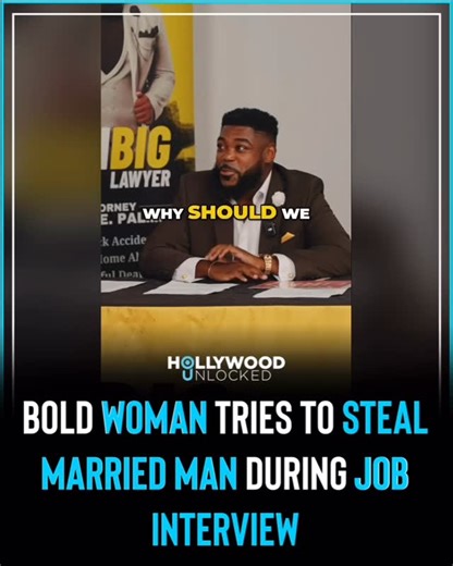 HOLLYWOOD UNLOCKED on Instagram: "Atlanta lawyer Josh Palmer says what was supposed to be a professional interview for a paralegal position quickly turned into a wild scene. The candidate came in flirting instead of focusing, clearly aiming for the boss, not the position. 👀 Social media calling this one “The Interview Gone Left.” 💼💍 🎥 Full video on YouTube: @WinBigLawyer #WinBigLawyer #Atlantalawyer #joshpalmerinjury #blacklawyer My ig is Joshpalmer_esq"