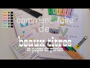 Comment faire de beaux titres - partie 2