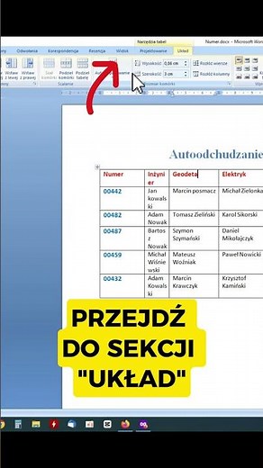 Jak odchudzić tabelę w Microsoft Word?
