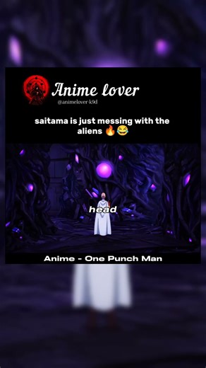 saitama is just fooling around with aliens #anime