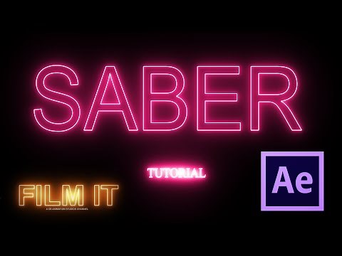 Saber (Video Copilot) Text Tutorial After Effects