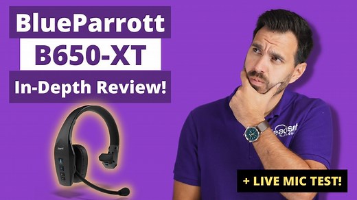 BlueParrott B650-XT Review   Mic Test VIDEO