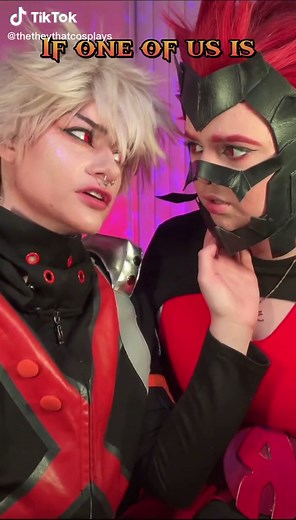 Heres version 2 #glitterbakugou#redbinderkiri#t4tkiribaku#kiribaku#bakukiri#kirishima#kirishimacosplay#bakugou#bakugoucosplay#couplescosplay#transkiri#transbakugou#t4t#riayne