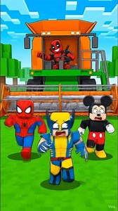 Deadpool Harvester Chase! Spider-Man & Wolverine Run Away 😱