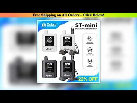 Debra New 2.4G Stereo UHF IEM Wireless In-Ear Monitor System Audio-Mini for Music Audio Monitoring