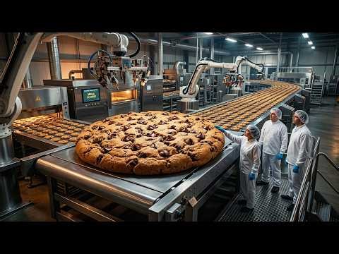 How Cookies Are Made in a Factory – Satisfying Cookie Production Line