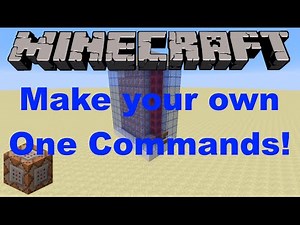 Minecraft One Command Tutorial [1] The Basics
