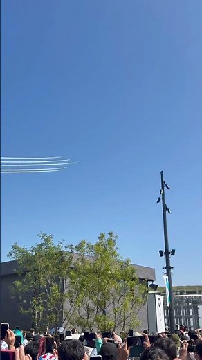 【大阪・関西万博】ブルーインパルス空のアート✈️Blue Impulse at Expo 2025 Osaka!