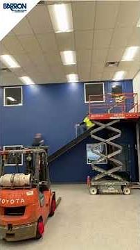 Prefab Industrial Mezzanine Stairs Installation | Barron Equipment