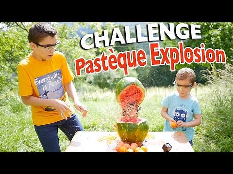 EXPLODING WATERMELON CHALLENGE!