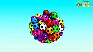 ⚽ Learn Colors with 3d Pacman Compilation for Kids Toddle