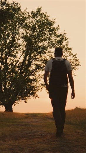 Man, Hiking, Pathway. Free Stock Video