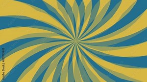 background visuals. seamless moving background. background video with rhombus pattern with radio wave effect consisting of solid yellow and blue colors