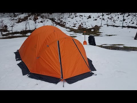 Marmot Thor 3P Tent Winter Setup and Overview