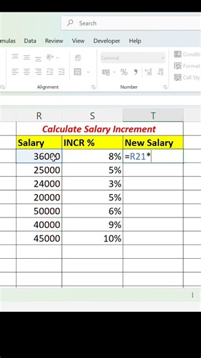 Calculate Salary Increment #Salary #Netsalary #INR