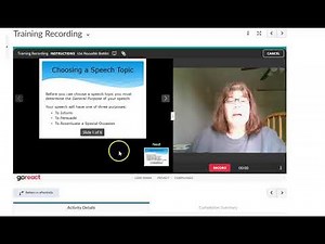 Prof I's Class recording in Go React