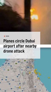 Planes circle Dubai airport after drone attack suspends flights