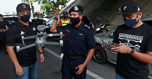 Polis Terengganu guna dron kesan suhu badan tinggi | Harian Metro