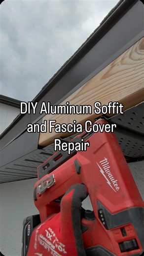 Marco Vazquez on Instagram: "Want to tackle your own home exterior repairs? In this quick DIY reel, I break down how to install aluminum soffit and fascia cover like a pro—no experience needed! Save money, boost your curb appeal, and feel accomplished. Aluminum fascia and soffit covers are readily available at your local hardware store 🏬 Hit play and let’s get hands-on! #DIYHome #HomeRepairTips #DIYProjects #FixItYourself #CurbAppeal"