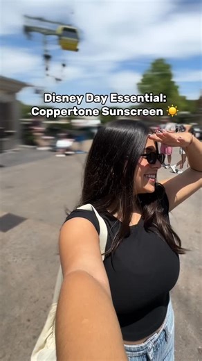 Disney days run on sunscreen and churros 🏰☀️ #Coppertone #DisneyParks #WDW #WaltDisneyWorldResort #EPCOT #SPF | Coppertone