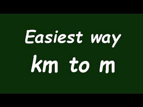 ✅ Convert Km to m (kilometer to meter) with Example