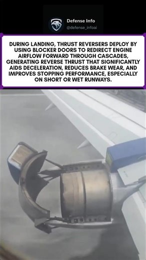 Why do jet engines “open” right after landing? 😳