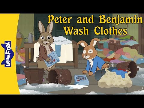 Peter Rabbit & Benjamin Bunny: Laundry Day Chaos! | Little Fox