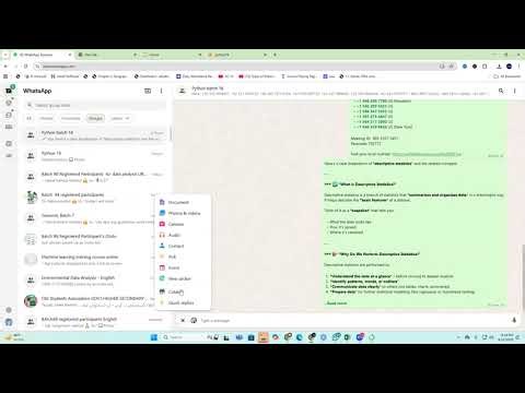 Descriptive statistics in Python