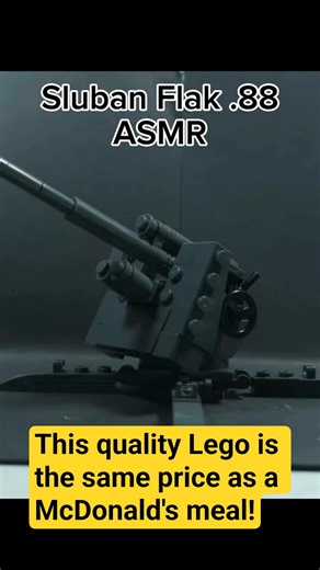Sluban Flak 88 ASMR #lego #legomilitary #asmr #fyp #entertainment #toy #ww2 #sluban #legospeedbuild