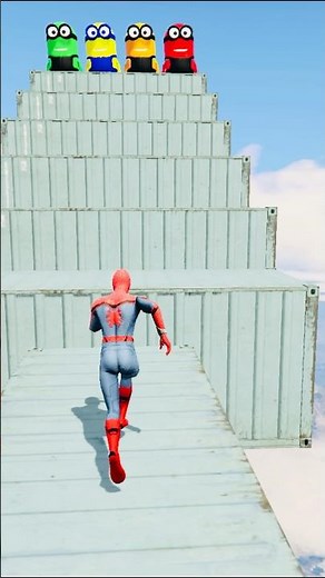 GTA 5 Epic Water Ragdolls Spiderman Jump/Fails Ep 1594 #shorts