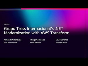 AWS re:Invent 2025 - Grupo Tress Internacional's .NET modernization with AWS Transform (MAM320)