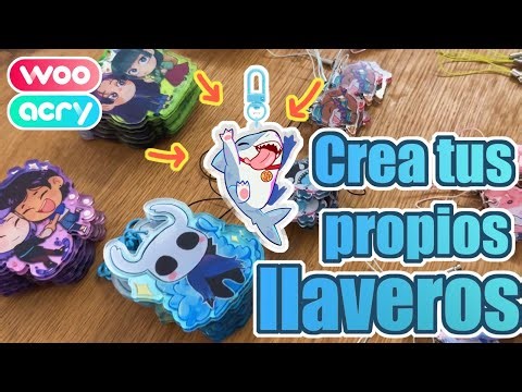 I made my own keychains 😳😨 | 🎨🥰Learn STEP by STEP 🎨🥰 Wooacry 🎨