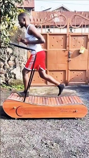 Tapis roulant mécanique en bois dur